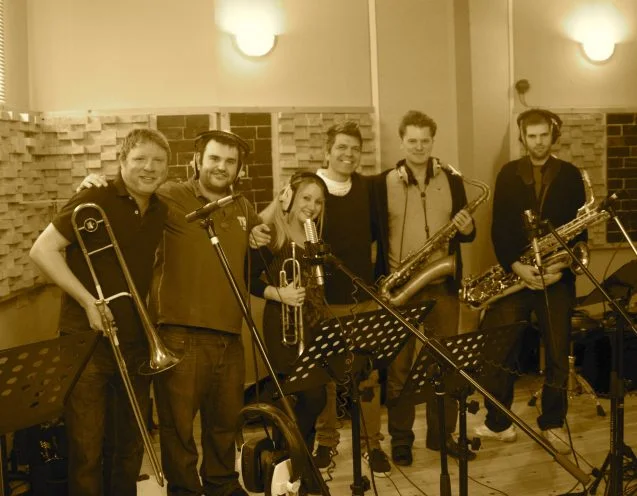 [from L to R] Nick Mills, Paul Jordanous, Karen Straw, Stefan Redtenbacher, Piers Green Will Gibson